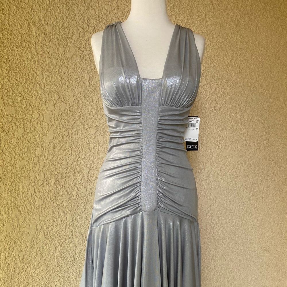 Adriana Papell Metalic Mini Dress 12
